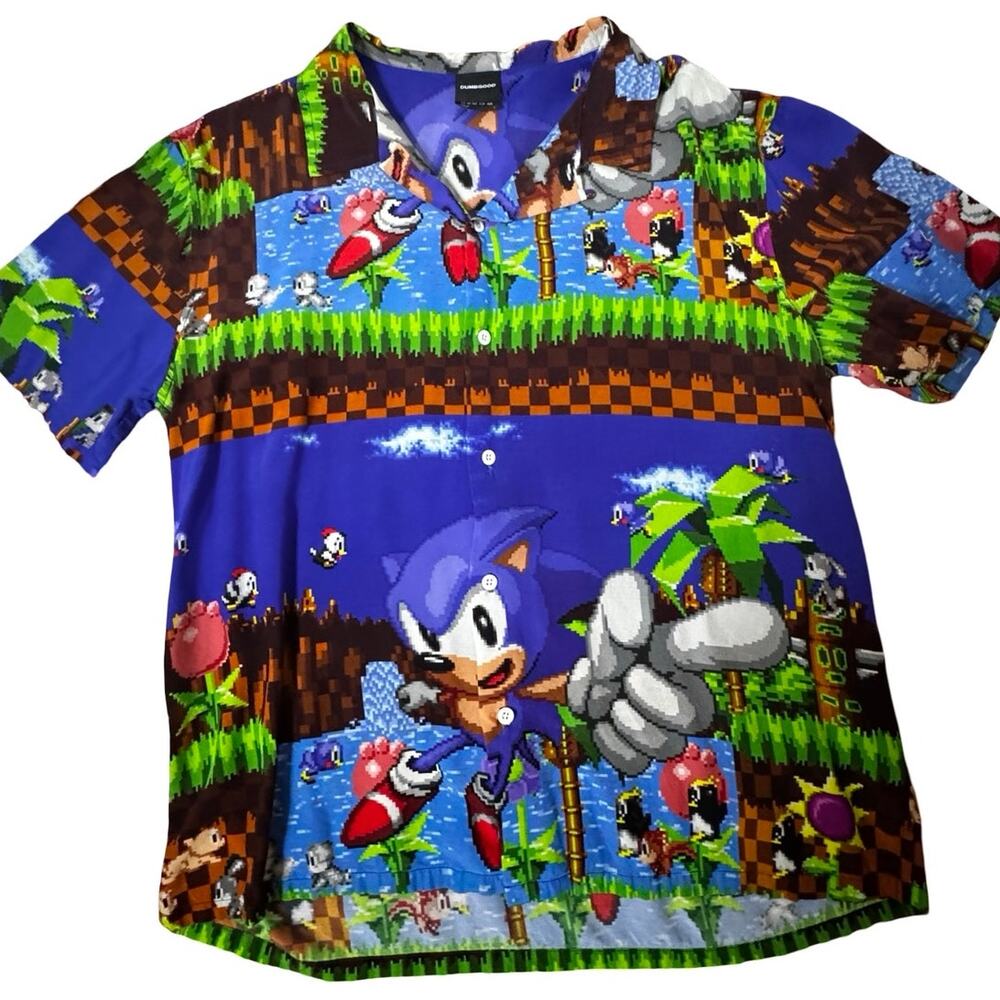 Sonic the Hedgehog "Green Hill Zone Showdown"  KUNUFLEX Short Sleeve Shirt